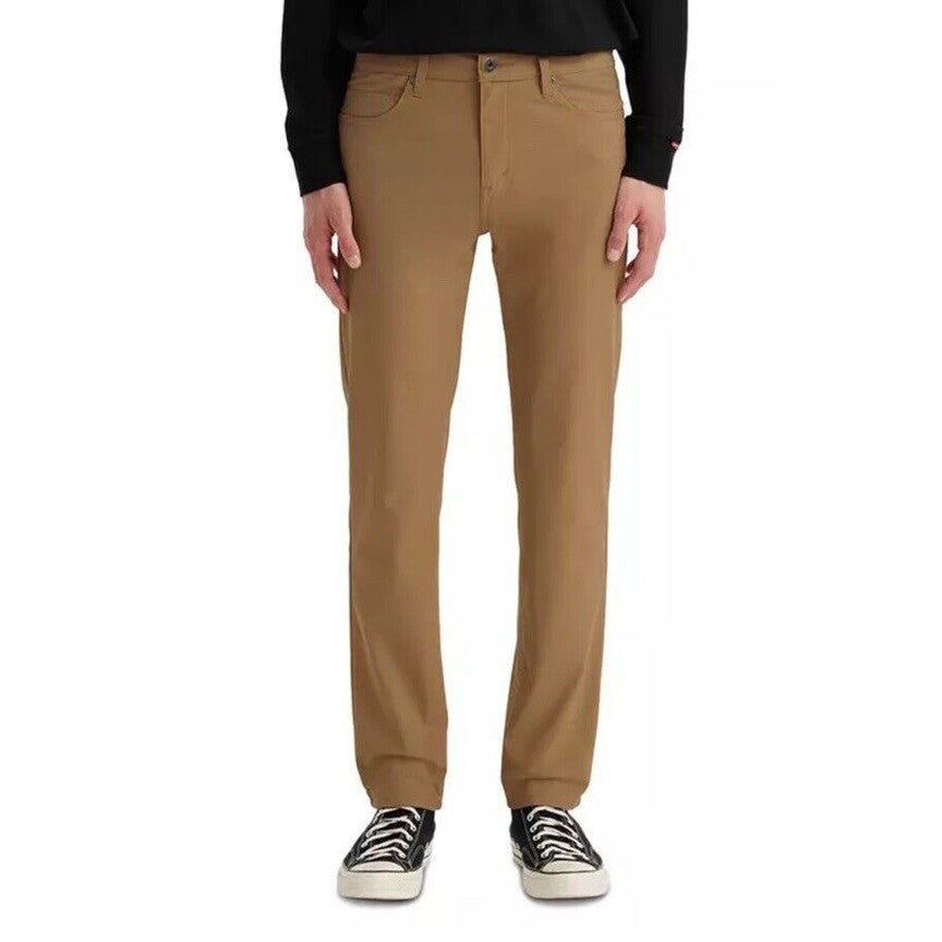 $70 Levi's Men's 511 Slim Tech Pants Stretch A92130010- Tan - 34W 30L - New Tag