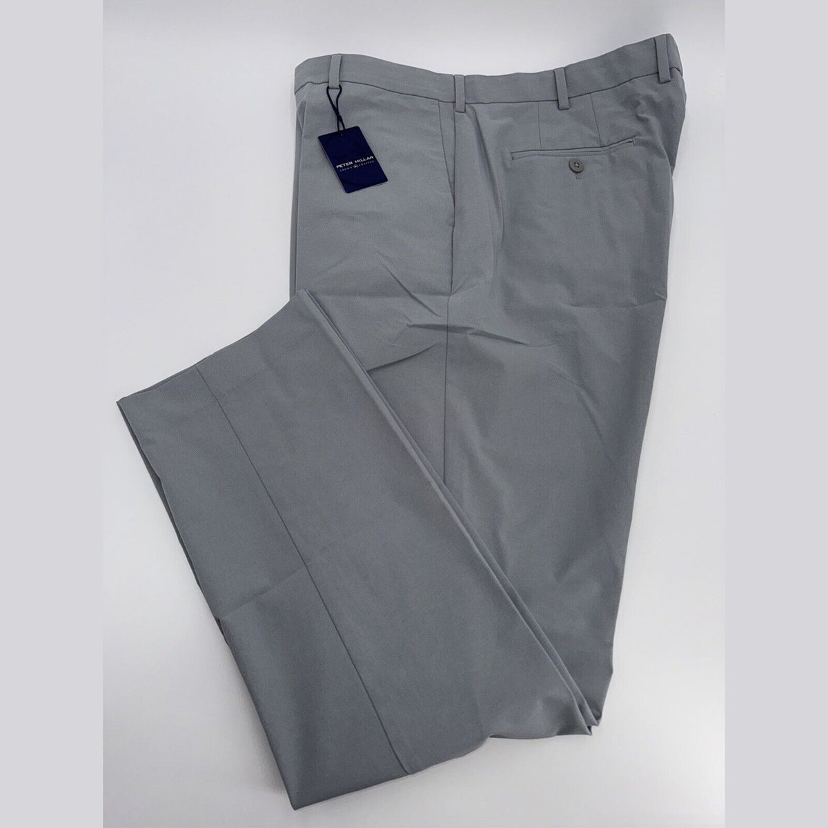 $180 Peter Millar Crown Men’s Crafted Surge Performance Pants- Gale Grey-40W 32L