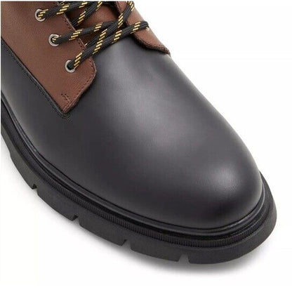 Aldo Men’s Mayfair Lace Boots - Black/Brown- Size: 10M - NEW - Retail $149