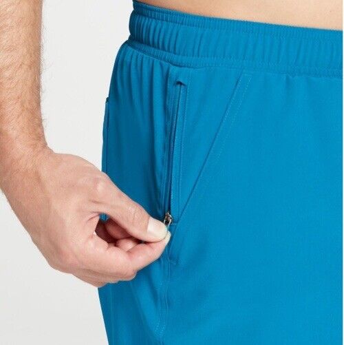 VRST Men's 7” All In Lined Athletic Shorts - Ocean Teal- Medium - MSRP $55