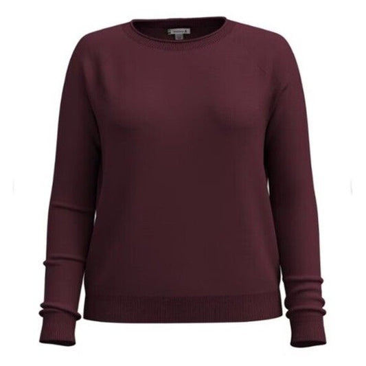 $100 Smartwool Women’s Colorblock Sweater-Cherry Heather (Maroon)-Small -New