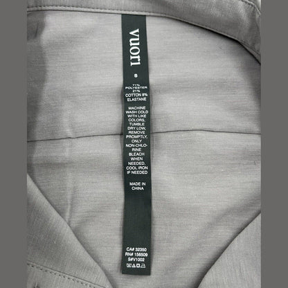 Vuori Men’s Bridge Button Down Long Sleeve Shirt -Fog Grey-Small-*New* Tag $98