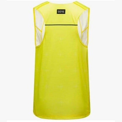$145 GORE Wear Men’s Contest Singlet Running Shirt  Featherlight-Yellow-Small