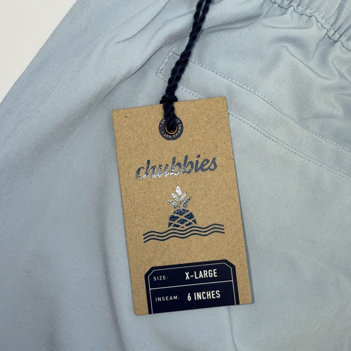 $65 Chubbies Men’s Everywear Tech Fabric 6” Shorts (2025 Version) Blue- XLarge