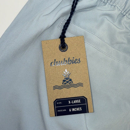 $65 Chubbies Men’s Everywear Tech Fabric 6” Shorts (2025 Version) Blue- XLarge