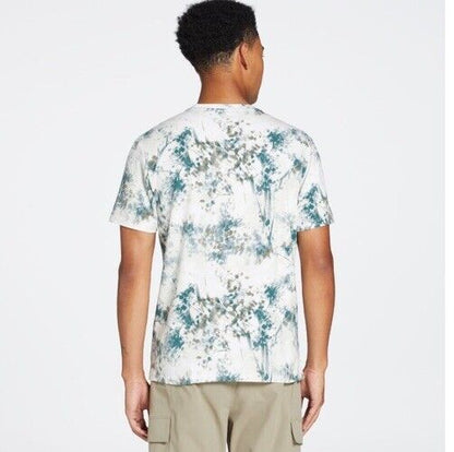 VRST Men's Essential Print Tee Shirt Botanic Mineral Teal- Small -NWT