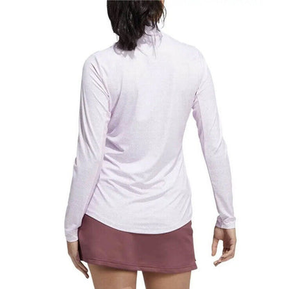 Adidas Women's Ultimate365 Printed Long Sleeve Pullover- Lilac Bliss- Large-New