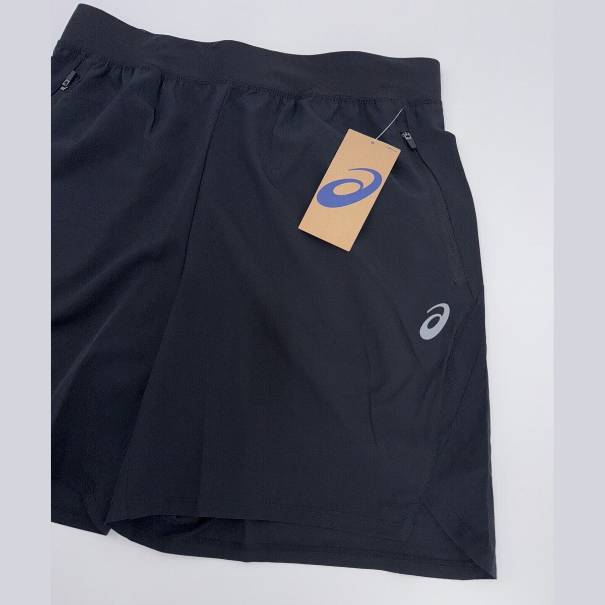 ASICS Men’s Athletic 7" Woven Unlined Running Shorts - Black - Size: Medium -New
