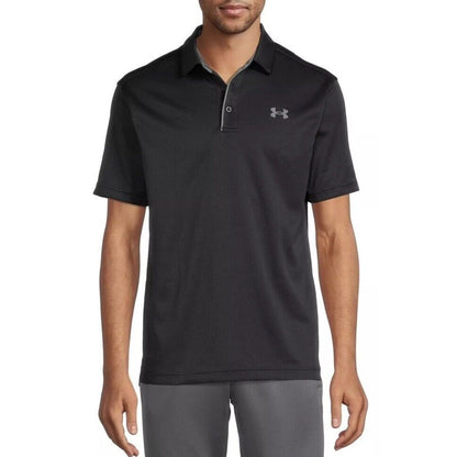 Under Armour Men's UA Tech Performance Golf Polo T-Shirt 1290140-Black-Small-New
