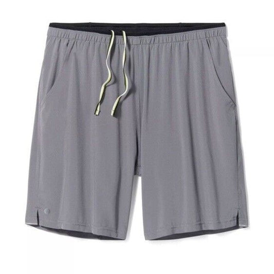 $75 Smartwool Men’s Active 8" Lined Shorts - Grey- Size: Medium- New Tags