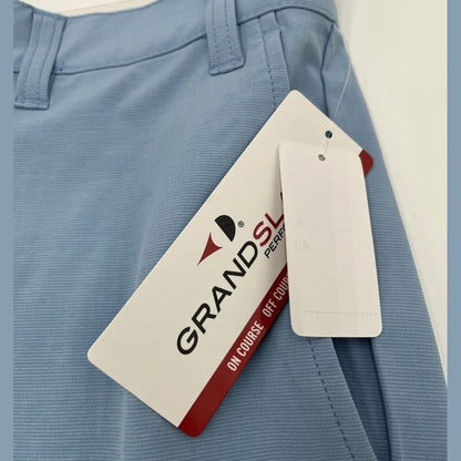 Grand Slam Performance Stretch Golf Shorts Mens -Chambray Blue- 40W- New $65