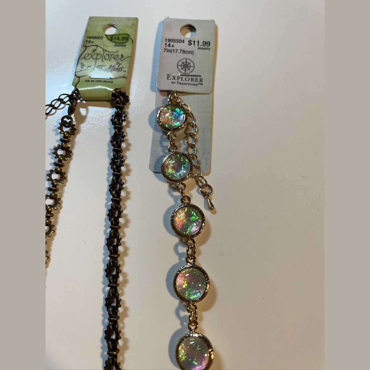 Lot Of 2 Explorer Necklace And Bracelet Combination Jewelry