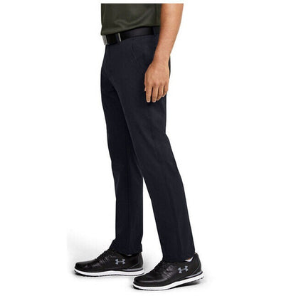 $70 Under Armour Men’s Wicking Golf Straight Flat Front Pants-Black-Size:34W 30L