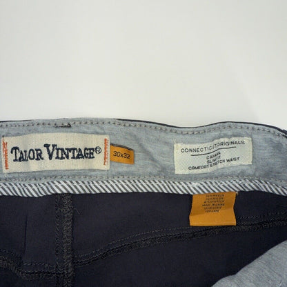 $108 Tailor Vintage Men's Canaan Performance Tech Pants Slim Fit-Coal-30W 32L