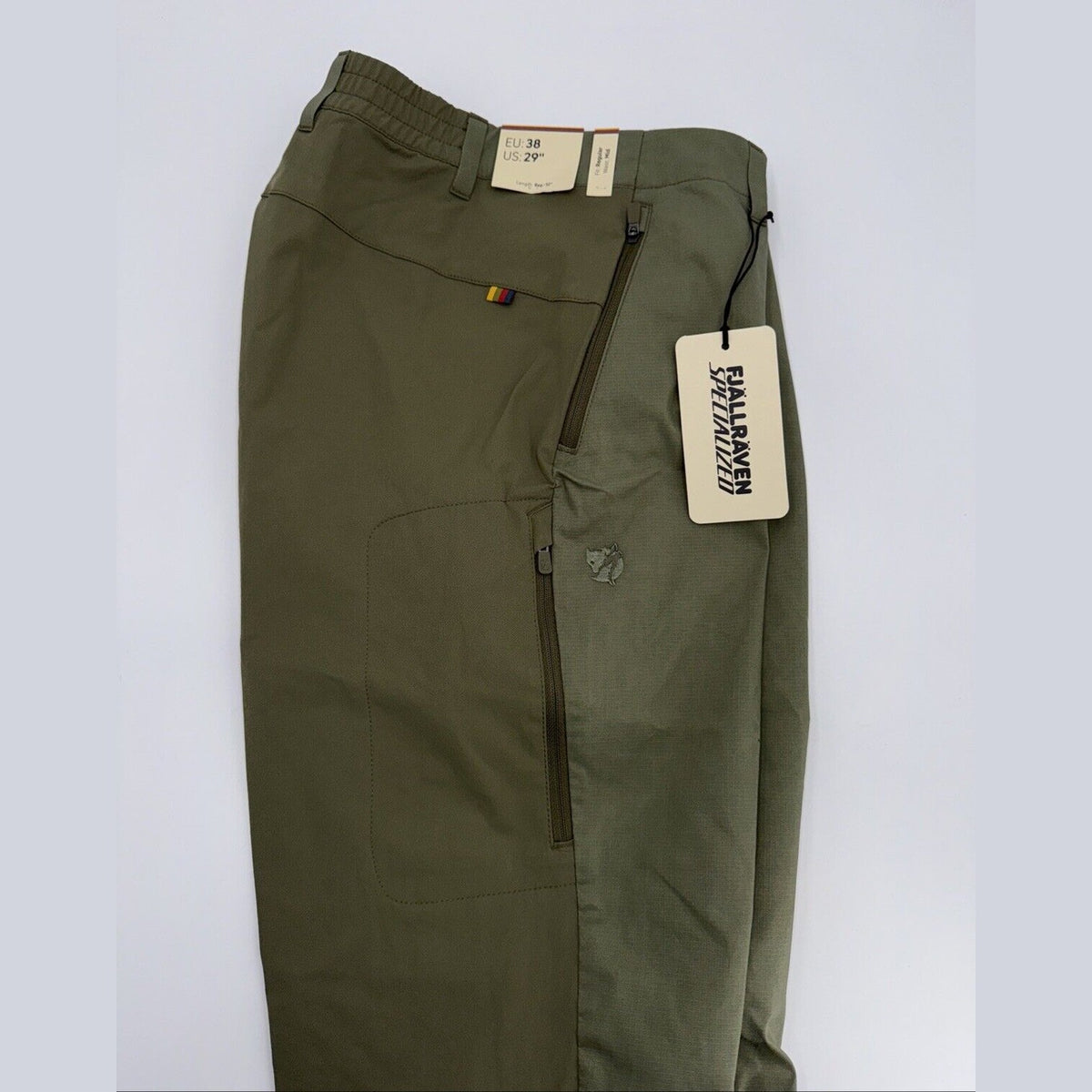 $160 Fjallraven Women’s Specialized Riders Hybrid Trousers-Green EU:38 (29”) NEW