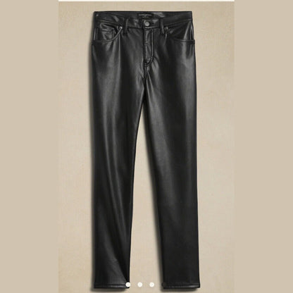 Banana Republic Women’s High Rise Vegan Suede Jean-Black- Size 29/8-NWT $90