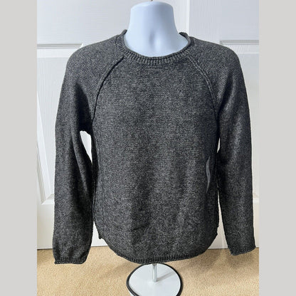 And Now This Mens Waffle-Knit Crew Neck Pullover Sweater-Black-Small-New Tag $50