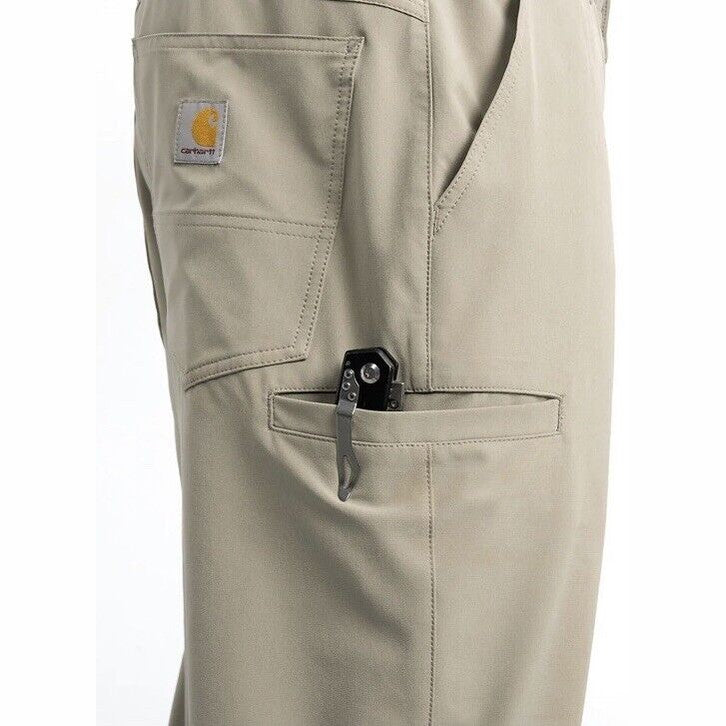 $98 Carhartt Men’s Force Sun Defender Lightweight Relaxed Fit Pants-Beige-Medium