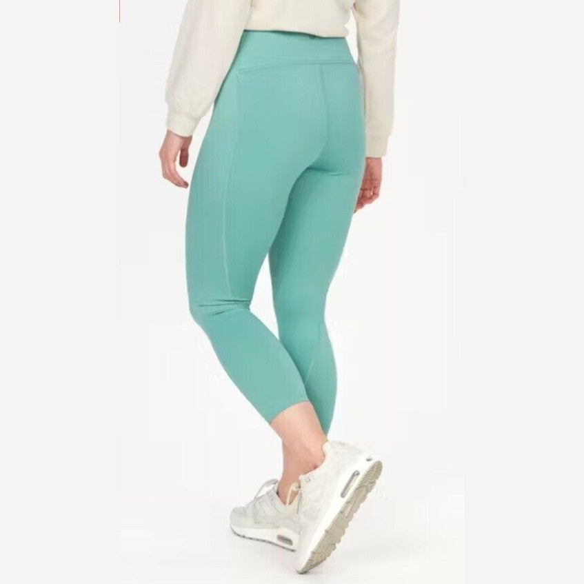 $80 Marmot Women's Rock Haven 7/8 Tights UPF 50- Blue Agave- Large - NWT