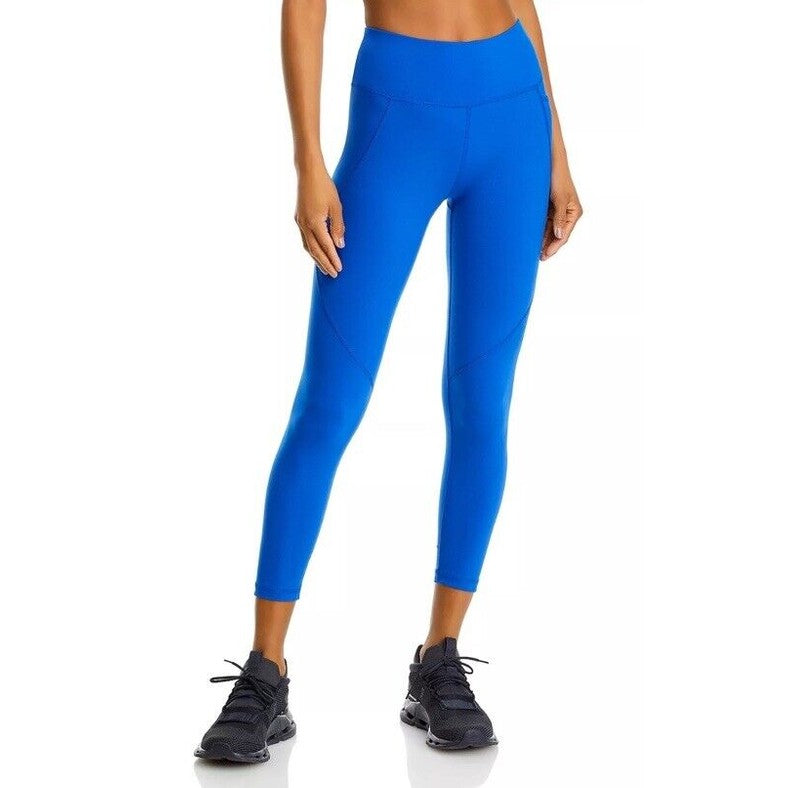 $100 Sweaty Women’s Betty Power Leggings 7/8 Length- Blue -Size: 10 Large - New