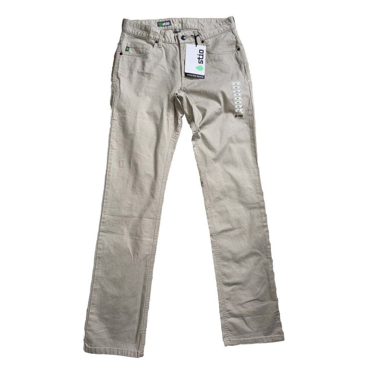$100 Stio Men’s Organic Rivet Canvas Utility Pants- Talus - Size: 30L - New