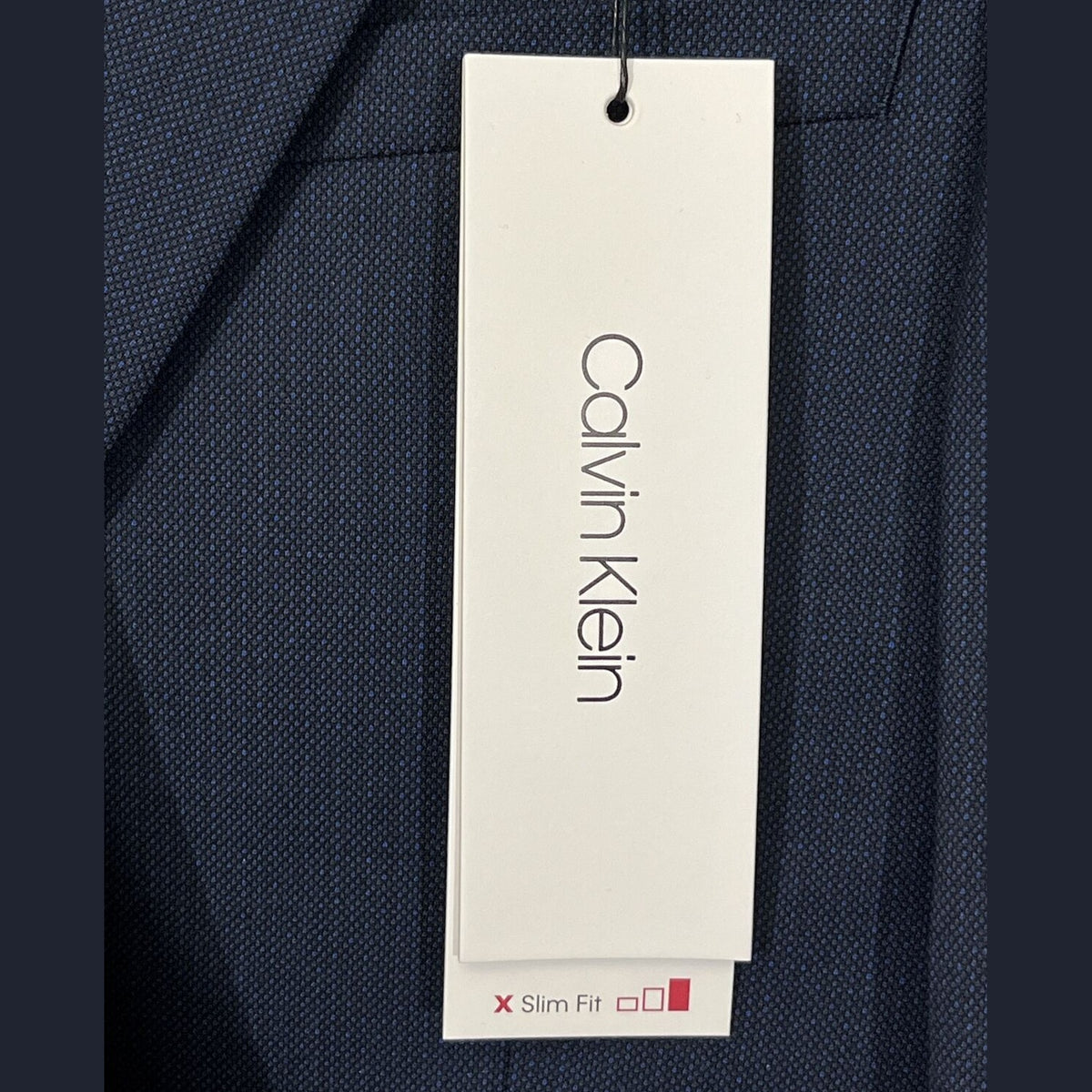 Calvin Klein Men's X Slim Fit Malbin Blue/Charcoal Suit Jacket Size 38 Short NWT
