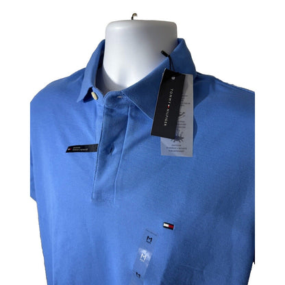 Tommy Hilfiger Men’s Justin Reg Fit Polo Shirt - Sky Blue - Medium - MSRP $64.50