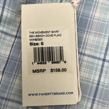 $158 Faherty Men’s the Movement Plaid Shirt - Beach Cove Plaid-Small- New Tags