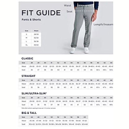 Haggar Men’s Perfect Fit Comfort Straight Slim Fit Dress Pants- Ink - 32Wx34L