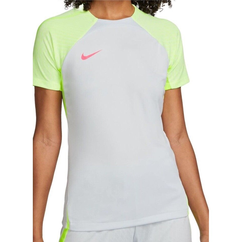 Nike Women’s Dri FIT Strike Short Sleeve Shirt Soccer- Pure Platinum-Medium- NWT