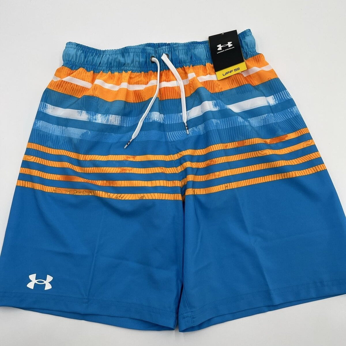 $62 Under Armour Men's Shore Break Volley Boardshort Swim Shorts-Blue-Small-New