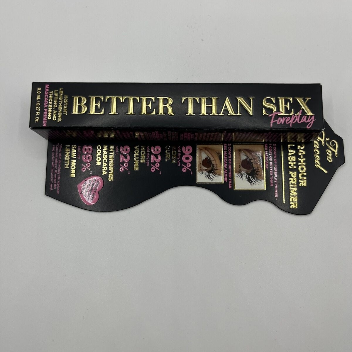 NEW Too Faced Better than Sex Foreplay Mascara Primer Makeup Full Size 0.27oz