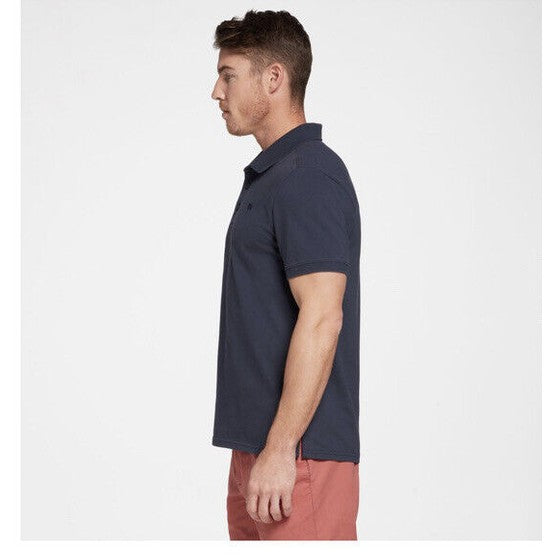 VRST Men's Pique Polo - Darker Ardosia Slate - Small - New Tags Retail $60