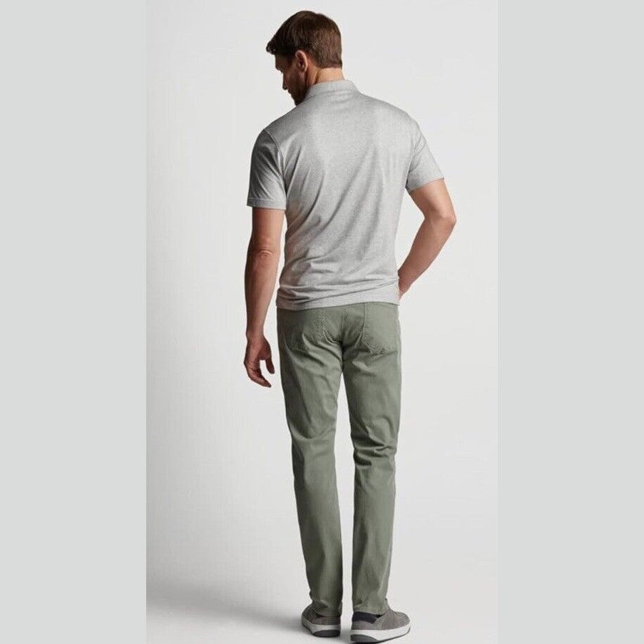 $200 Peter Millar Crown Men’s Crafted Wayfare 5 Pocket Pants-Sage- 34W x 32L-New