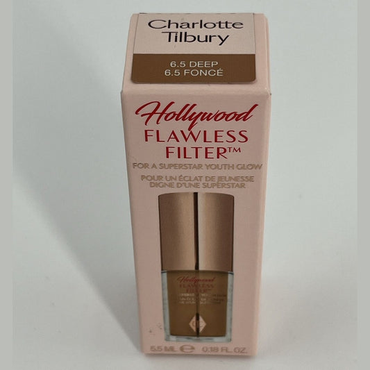 Charlotte Tilbury Hollywood Flawless Filter 6.5 Deep- New Box 5.5ml Mini Size