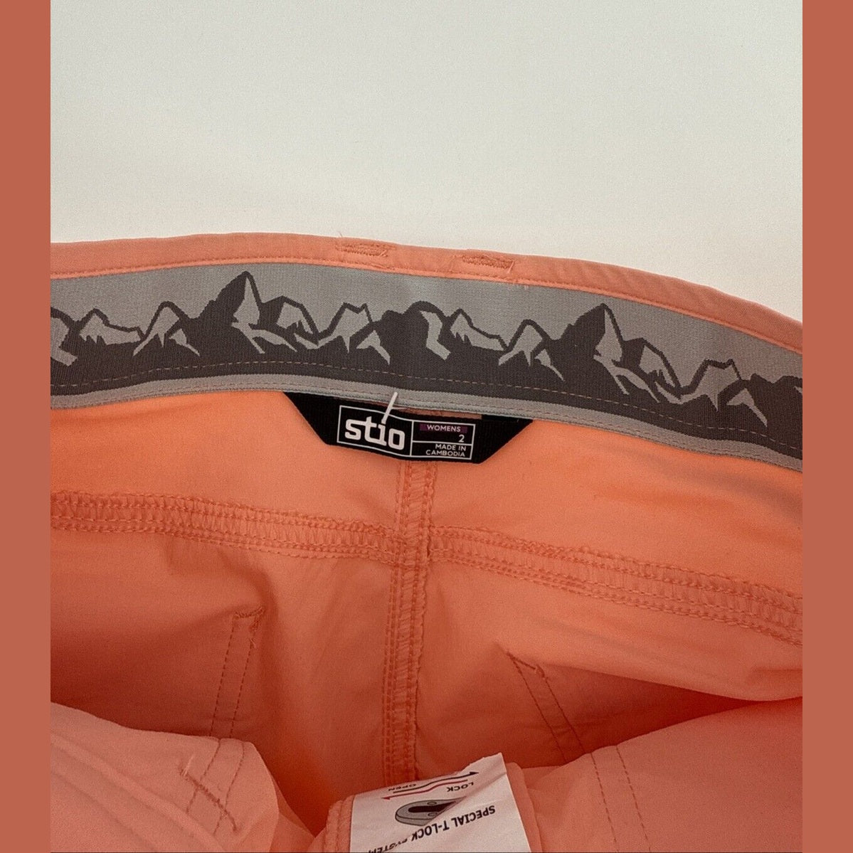 $129 STIO Women’s Lightweight Cut Bank UPF 50 Pants- Desert Coral- Size: 2 - New