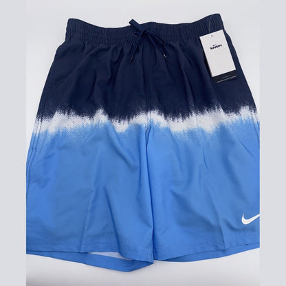NIKE Men’s Shorts Swim Trunks NESSF547 Content Volley 9”- Navy/Blue -Medium -New