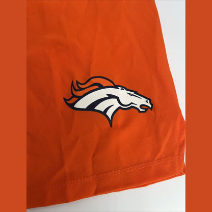 $45 NFL Team Apparel Men’s Denver Broncos  Shorts Workout Football-Orange-Medium