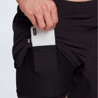 VRST Men's 7” Accelerate Lined Shorts - Pure Black- Large  - NWT Retail $50