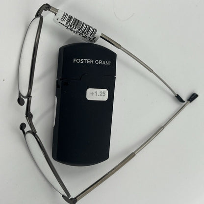 Lot Of 2 Foster Grant MicroVision GIDEON Folding Reader Glasses-Black,+3.25 -New