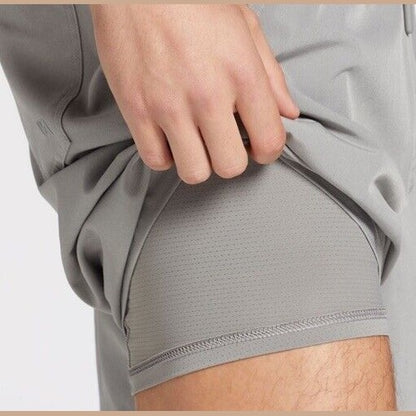 VRST Men's 7” All In Athletic Shorts - Silver Shadow- XLarge- MSRP $55