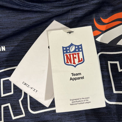 Nike Men’s Denver Broncos Micro T Shirt NFL - Blue/Orange-Medium-New Tag $40
