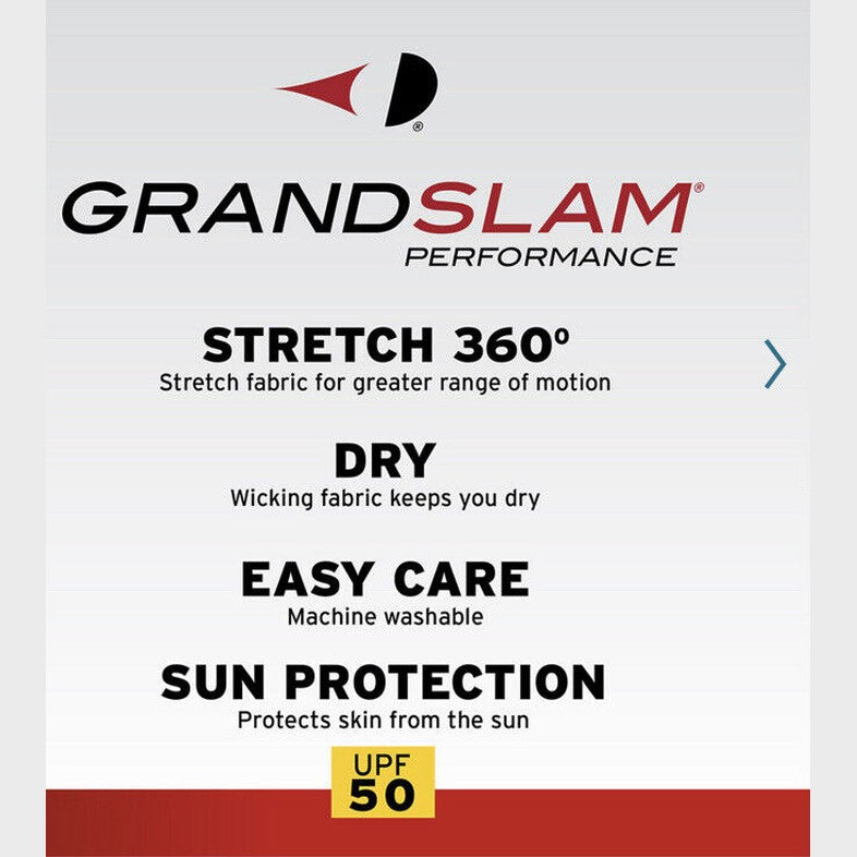Grand Slam Performance Stretch Golf Shorts Mens -Chambray Blue- 40W- New $65