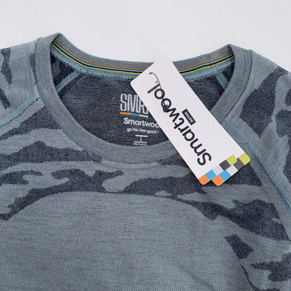 $110 Smartwool Men's Base Layer Intraknit Active Crew-Lead Grey-Large-NEW