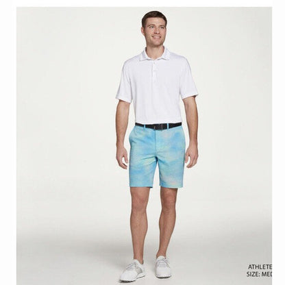Original Penguin Mens Golf Shorts Tie-dyed ￼8”￼- Cloisonne Blue-34W- New $85
