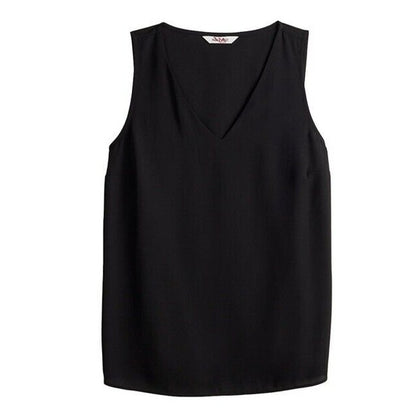 Nine West V Neck Tank - Black -Size: Small- NWT Retail $26