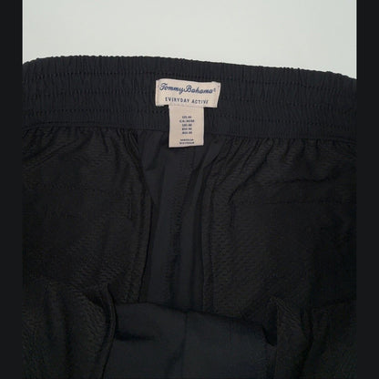 $98 Tommy Bahama Active Lightweight Stretch Pull On Pants-Black-Medium-New Tag