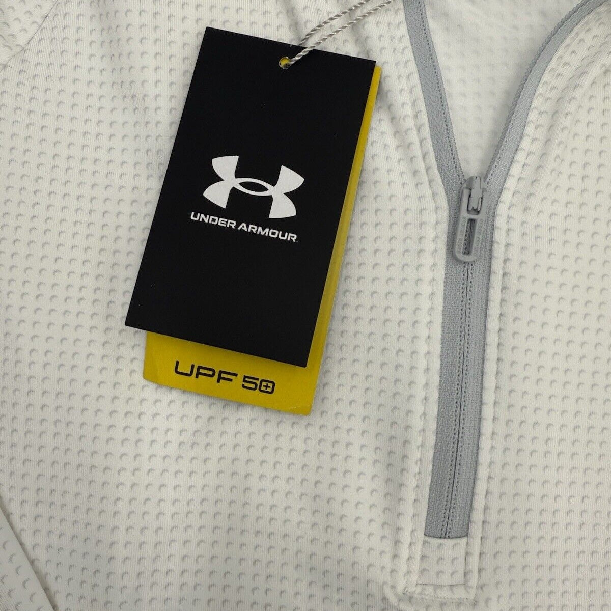 $75 Under Armour Women’s T2 Print Tech 1/4 Zip Long Sleeve Top-White-Small-New