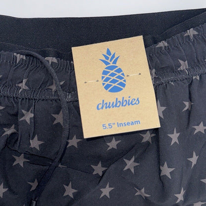 $80 Chubbies Men’s The Danger Zone 5.5” Ultimate Training Shorts-Black-Large-New