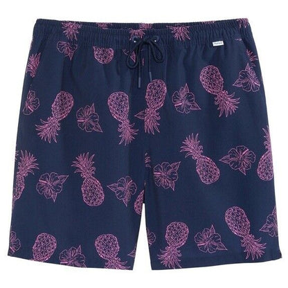 $40 Hurley Men's Salem Performance Pineapple Woven Shorts-Navy-Small-NEW